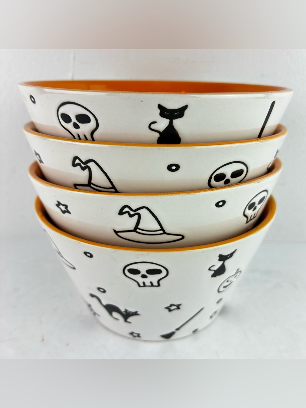 Signature Halloween Ceramic Bowls Set of 4 - So Cute!